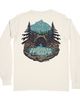 Nature Backs Comfort Colors Mystic Ivory Long Sleeve T-Shirt | Nature-Inspired Design on Ultra-Soft Fabric