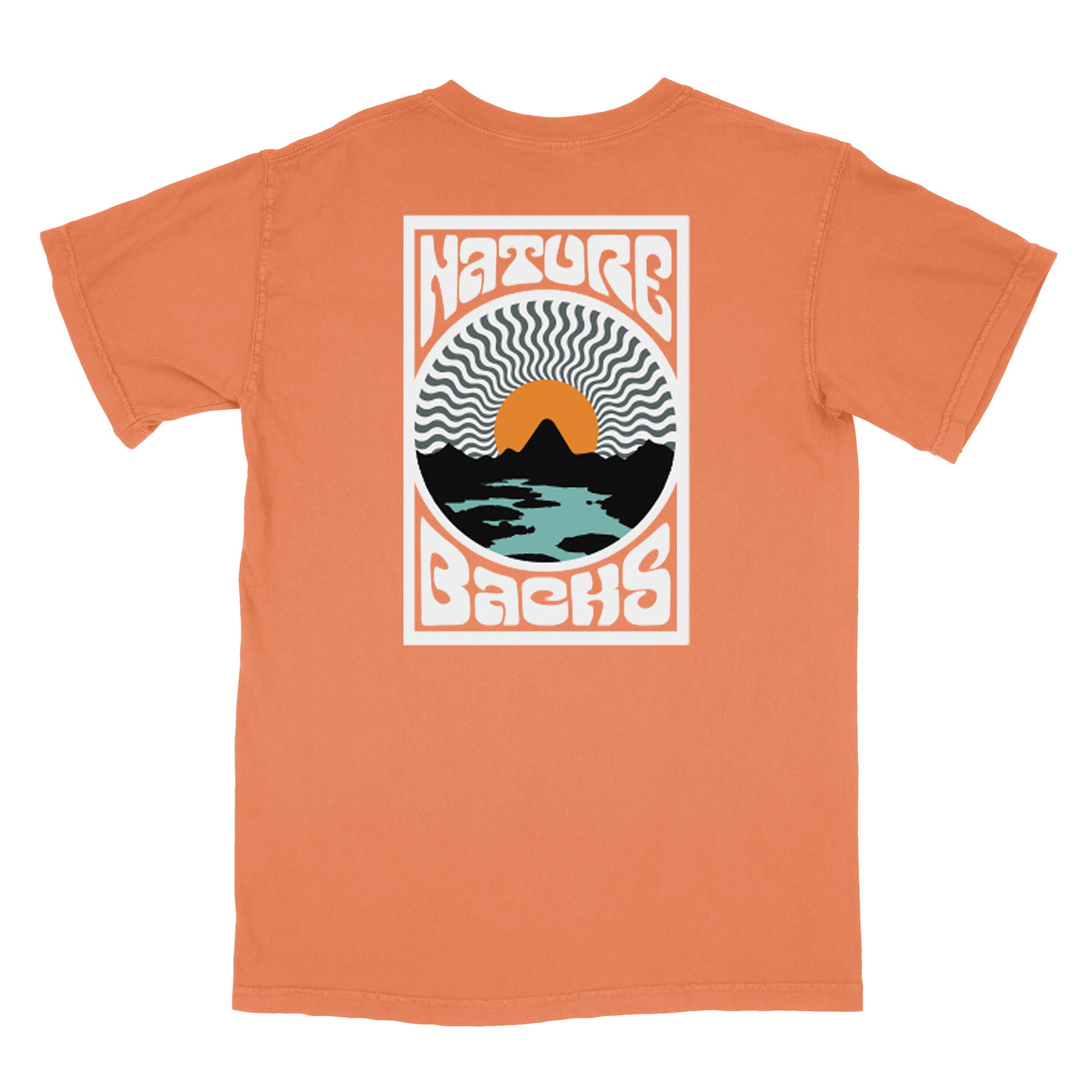 Nature Backs Comfort Colors Sublime Sol Short Sleeve T-Shirt | Nature-Inspired Design on Ultra-Soft Fabric