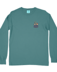 Nature Backs Comfort Colors Emerald Spruce Long Sleeve T-Shirt | Nature-Inspired Design on Ultra-Soft Fabric