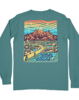 Nature Backs Comfort Colors Emerald Spruce Long Sleeve T-Shirt | Nature-Inspired Design on Ultra-Soft Fabric